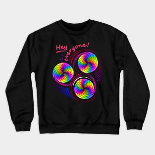 Geometric spirals in circles Crewneck Sweatshirt